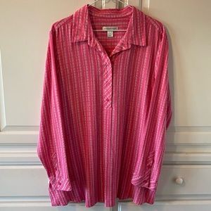 Christopher & Banks Pink Top, Sz Lg.